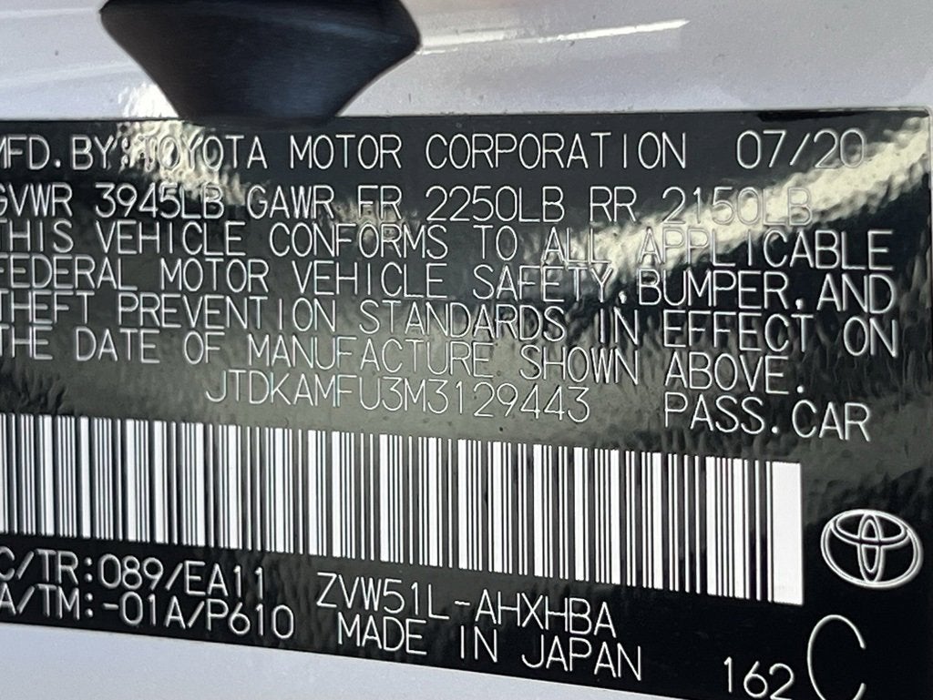 2021 Toyota Prius L Eco