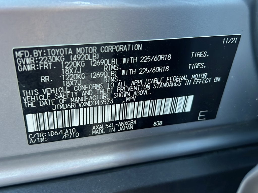 2021 Toyota RAV4 Hybrid Limited
