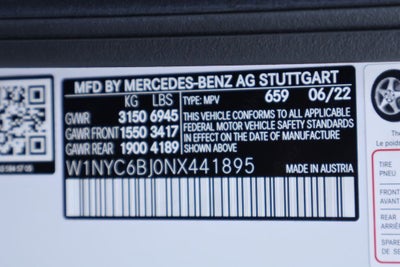 2022 Mercedes-Benz G-Class G 550