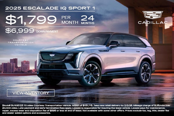 escalade iq courtesy vehicle offer