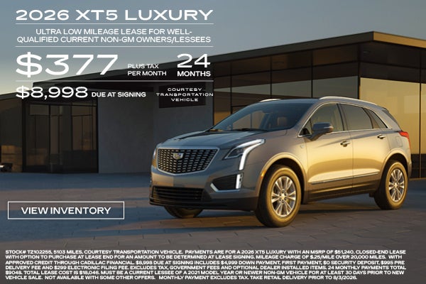 XT5 lease offer